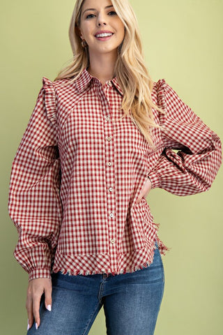 GIG109 - PLAID BUTTON DOWN -