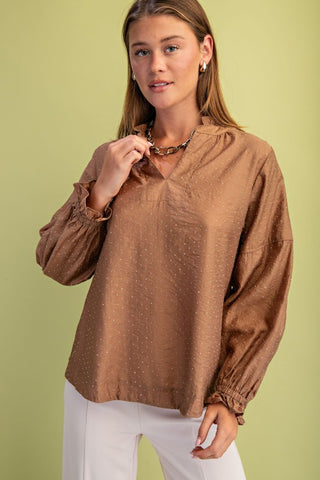 GIG111 - MOCHA BLOUSE