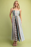 GIG114 - MIXED PRINT MIDI DRESS