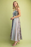 GIG114 - MIXED PRINT MIDI DRESS
