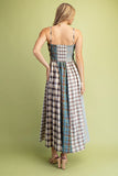 GIG114 - MIXED PRINT MIDI DRESS