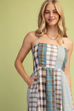 GIG114 - MIXED PRINT MIDI DRESS