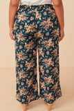 HAY108 - FLORAL WIDE LEG PANT