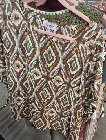 EES120 - COCO IKAT BLOUSE -