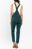 JB137 - DK TEAL DENIM OVERALLS