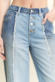 JBJ101 - CURVY SPLIT DENIM JEAN