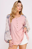 JBJ102 - CURVY PINK TOP -