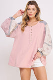 JBJ102 - CURVY PINK TOP -