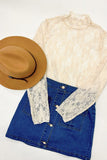 JBJ103 - CURVY LACE TOP -