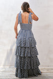 JBJ104 - GINGHAM TIERED DRESS