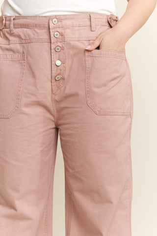 JBJ108 - CURVY MAUVE PANTS -