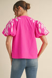 JOD109 - PUFF SLEEVE TOP -