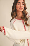 &ME101 - BLANKET STITCH CARDIGAN