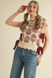 &ME102 - FLOWER SWEATER VEST