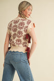 &ME102 - FLOWER SWEATER VEST