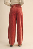 &ME103 - HW BURGUNDY CORD PANTS