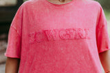 MER113 - PINK COWGIRL TEE