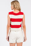 MIT105 - STRIPED VNECK SWEATER -