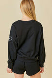MS106 - EMBROIDERED FOOTBALL SWEATSHIRT -