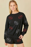 MS106 - EMBROIDERED FOOTBALL SWEATSHIRT -