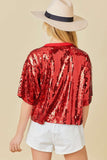 MS107 -GAME DAY SEQUIN TOP -