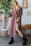 OLI104 - PLAID MAXI JACKET