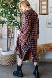 OLI104 - PLAID MAXI JACKET