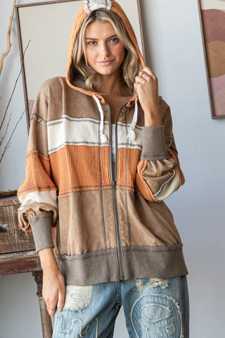 OLI112 -BROWN THERMAL COLORBLOCK -