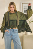 OLI113 - GREEN OVERSIZED SWEATSHIRT -
