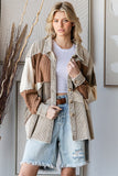 OLI115 - MOCHA COLORBLOCK JACKET -
