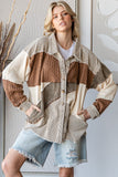 OLI115 - MOCHA COLORBLOCK JACKET -
