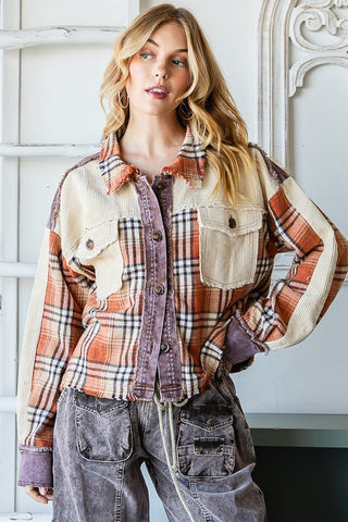 OLI116 - RUST MIXED SHACKET -