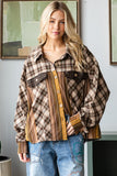 OLI117 - OLIVE PLAID SHIRT -