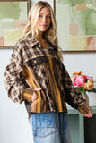 OLI117 - OLIVE PLAID SHIRT -