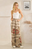 OLI126 - PLAID/LEOPARD PANTS -