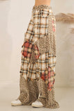 OLI126 - PLAID/LEOPARD PANTS -