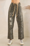 OLI129 - DISTRESSED LEOPARD PANT