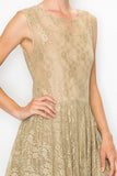 ORI103 - TAUPE LACE DRESS