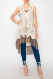 ORI105 - FRINGE CROCHET VEST