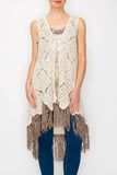ORI105 - FRINGE CROCHET VEST