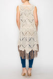 ORI105 - FRINGE CROCHET VEST