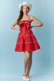PLC107 - RED RIC RAC DRESS -