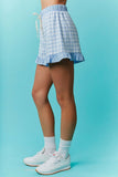PLC109 - BLUE CHECKERED SHORTS -