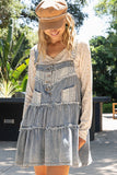 POL104 - DENIM BIB DRESS