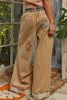 POL129 - FLORAL PATCH WORK PANTS -