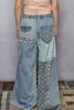 POL132 - PATCH WORK DENIM PANT