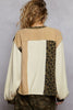 POL138 - COLORBLOCK PULLOVER CREAM