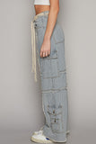 POL20 - STRIPED WIDE LEG PANTS