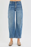 RIS115 - DENIM BARREL JEANS