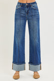 RIS121 - H/R SEAM CUFFED JEANS